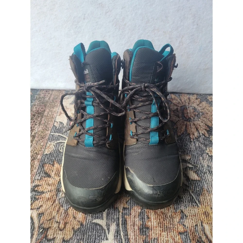 Timberland PRO Morphix Composite Safety Toe Work Boots Brown Teal TB0A63YKEIU 8M